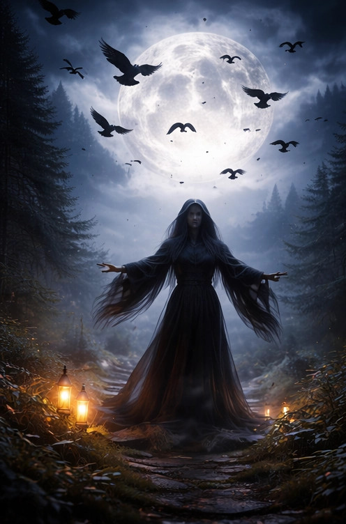 Zwarte vogel boodschapper