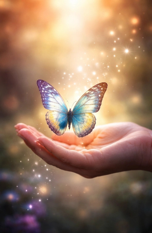 boodschap van vlinders