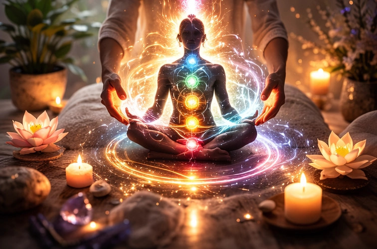 Chakra healing tijdens energetische behandeling